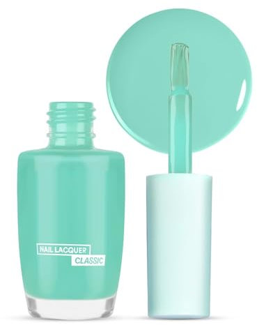 Nail Lacquer – 32 Fresh Mint | Quick-Drying in 45 Seconds | Chip-Resistant | Long-Lasting | High-Shine Glossy Finish | Nail Polish for Women | 10ml