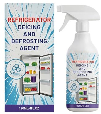 Gefrierschrank-Abtauspray Schnell-Entferner & -Schmelzspray 120 ml | Gefrierschrank-entferner-Spray für , Windschutzscheibe, Kühlschrank, Auto, Zuhause, Wohnheim, Küche,