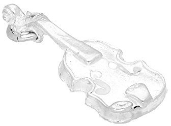 TheCharmWorks Sterling-Silber Cello Charmanhänger | Sterling Silver Cello Charm