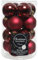 Christbaumschmuck Weihnachtskugeln Glas 16 Stück ochsenblut Ø35mm