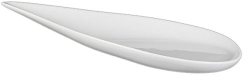 Holst Porzellan TD 042 Porzellan Teller flach Tropfenform Teardrops, weiß, 42 x 17.5 x 5.5 cm