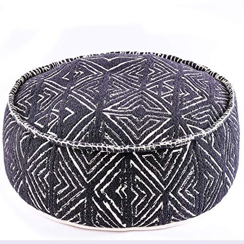Mandala Life ART Tribal Hocker osmanische Abdeckung -60x20 cm - Luxus, Handwerker Raum Dekor Hocker für Meditation, Yoga und Boho Chic Sitzbereich Boden Kissenbezug