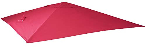 Mendler Ersatz-Bezug für Luxus-Ampelschirm HWC-A96, Sonnenschirmbezug Ersatzbezug, 3x3m (Ø4,24m) Polyester 2,7kg - Bordeaux