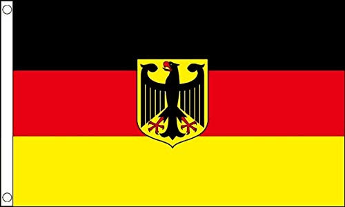 FlagSuperstore© Deutschland-Flagge, 150 x 90 cm, 100 % Polyester, mit Ösen