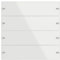 Gira 502412 Wippenset 4fach für Tastsensor 4, Glas weiß