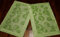 Generisch Deckchen Tischset grün modern 30x50 Bestickt Organza 2er Packung (Apfelgrün)
