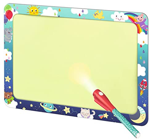moses. Kleine Kuschelhelden Malen mit Licht, leuchtende Maltafel für Kinder, Zaubertafel mit magischem Lichtstift zum Zeichnen bei Dunkelheit, Leuchttafel in Din A4 inklusive 2 Schablonen