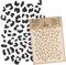 NAKLEO Malschablone für Handwerk A5 15x21cm, Gepard Haut Panther Leopard Muster, Wiederverwendbare Kunststoff DIY & Scrapbooking Zeichenschablone, Decoupage Kunst Vorlage, Wand Stoff Möbel Holz