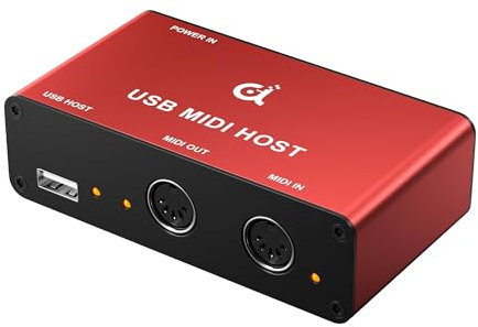 dynattenik 1i/1o Standalone MIDI USB Host für Performance/Recording Studio - 5-Pin DIN MIDI Interface