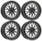 4x MB Design Felgen LV1 7.0Jx17 ET35 4x100 Mattgrau kompatibel mit Honda Jazz