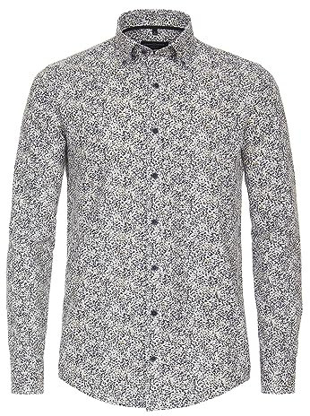CASAMODA Freizeithemd Green-Kollektion Print Casual Fit