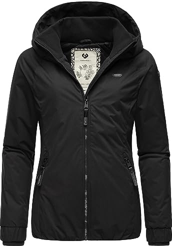 Ragwear Damen Winterjacke warmer Kurzmantel mit Kapuze Dizzie Winter Intl XS-6XL