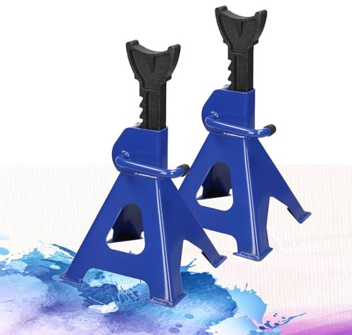 3-Ton Ratschenachsenständer 29-43cm Hebehöhenverstellbare Achsen Jack Stands Heavy Duty für Auto Fahrzeug Jack Auto Caravan 3t Jack