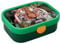 Mepal Brotdose Kinder - Bento Box Kinder - Brotdose Kinder mit Fächern & Gabel - Meal Prep Box mit Clip-Verschluss - BPA-frei & Spülmaschinenfest - 750 ml - Wild Tiger