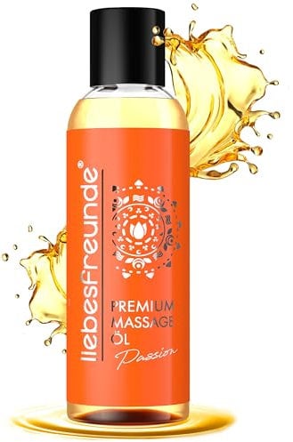 Liebesfreunde® Massageöl Passion - Sinnliches Massage Öl zur Entspannung für Paare, 150 ml