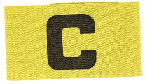 POPETPOP 3st Fußballkapitänsband Elastische Kapitänsbinde Verstellbare Kapitänsbinde Fußball-kapitänsbänder Kapitänsbinde Für Fußball Kapitänsbinden Sportlich Gelber Basketball Rugby Nylon