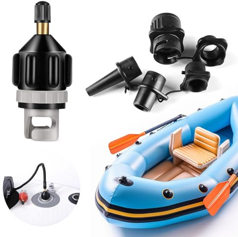YIUWOD 7er-Pack Luftpumpe Adapter - Sup Adapter füR Kompressor - Sup Adapter - Geeignet FüR Verschiedene Paddleboards, Kanus, Schlauchboote, Aufblasbare Betten Usw,Sehr Praktisch