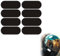 Fonyiunce Kit 8 Adesivi Catarifrangenti Casco Moto, Strisce Adesive Nere Retroriflettenti per Casco Moto, Sicurezza e Visibilità di Notte, Adesivi Rifrangenti per Casco, 8 X 3 cm, Nero