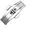 dvegGEE Uhrenarmband, Ersatzuhr, Uhrenzubehör, 304 Metall-Uhrenarmband-Schnalle, 5 mm, 6 mm, Uhrenarmband, silberfarben, schwarz, Edelstahl-Verschluss, Knopf-Zubehör, viele Stile(6x23)