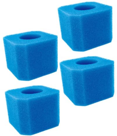 SEWOART 4 Stück Schwamm Poolfilter Ersatz Hochflexible Filterporen Reinigungsschwämme Für Schwimmbad Wasserfiltration Kompatibel Mit Innen- Und Außenpools Einfache Installation Effiziente