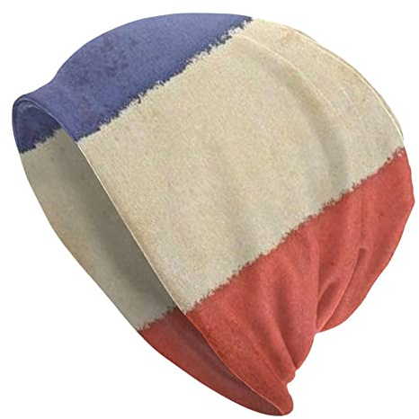 Bonnets Unisexes Drapeau De La France Bonnets Chapeaux Respirant Bonnet d'hiver pour Homme Et Femme Personnalisé Hiver Chapeaux, pour Hommes, Femmes, Sport