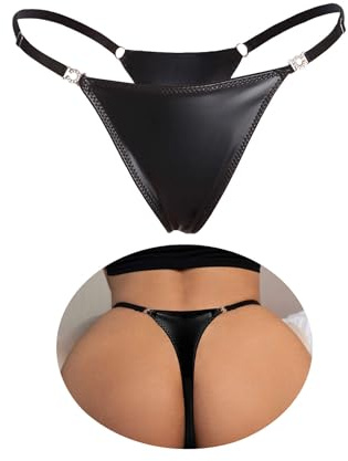 ohyeahlady Regolabile Perizoma Leopardato Donna Taglie Forti Tanga Seta di Ghiaccio Elastico Bikini T-Back T Indietro Thong G-String Mutande Brasiliana Mini Slip Lingerie Curvy Intimo