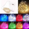 Cleiscry 1 guirlande lumineuse de 2 m, 3 m, 5 m, 10 m, câble USB ou à piles, pour Noël, mariage, (lumière rouge (R), boîte de 3 piles AA de 2 m)