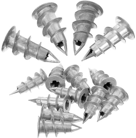 Cabilock 100 Stück Trockenbauanker Selbstbohrend Wandanker für Bilderrahmen Hochleistungs Wandbefestigung Geeignet für Gips und Betonwände Installieren