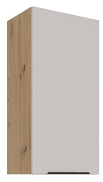Kuechen-preisbombe Küchen Hängeschrank 45 cm Küche Solano Kaschmir beige matt + Eiche Artisan matt Küchenzeile Küchenblock Küche Einbauküche