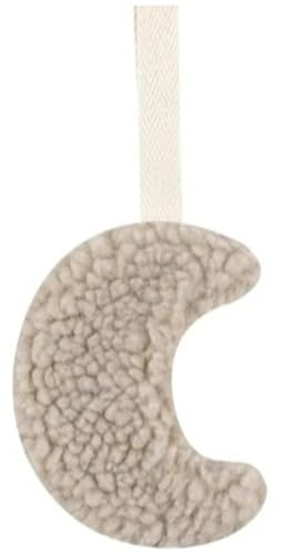 Schnuller-Clip-Halter, Plüsch-Anhänger, Schnuller-Clip-Halter, weicher Cartoon-Mond-Form-Kette, zum Aufhängen, Dekorationen, Baby-Zubehör