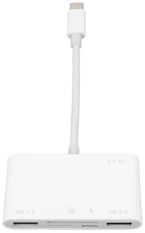 6-in-1-Speicherkartenleser, USB-C-Smartcard-Adapter mit Hochgeschwindigkeits-USB-3.0, Mehrfachsteckplatz-Speicherkartenleser für Handys, Laptops und Kameras