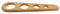 HOFMEISTER® Spaghettimaß 4 Portionen, geölt, aus Kirschholz, rötliche Färbung mit typischer Maserung im Holz, 22,5 cm