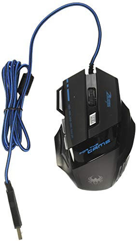 Zelotes Juego de Ordenador ratón, óptico LED mantequería 7 77 botón USB Wired Gaming ratón