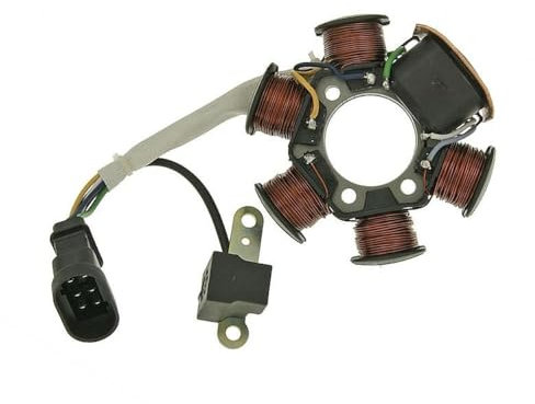 Lichtmaschine Stator kompatibel mit GILERA Storm 50cc, Typhoon X, Diesis, Fly, Free, Liberty, NRG, TPH