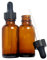 Magic Season Boston Round Glass Bottles (Amber / 30 ml with Droppers / 2 Pcs)