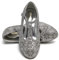 ELSA & ANNA Prinzessin Schuhe Mädchen – Prinzessin Schuhe mit 3 cm hohem Absatz – Glitzer Schuhe Mädchen – Schuhe für Elsa Kleid für Partys, Fasching, Karneval – High Heels für Kinder​​ (SIL21)