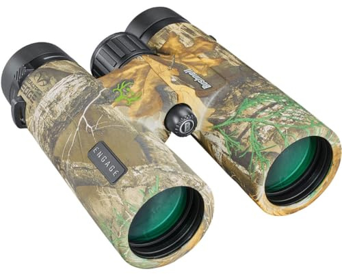 Bushnell Fernglas 10X42 Engage X Real Tree - brilliante Bildqualität, kontrastreich, kompakt, beschlägt nicht, besonders beschichtete Linsen, BENX1042RB