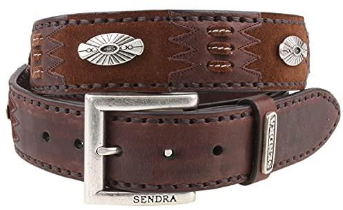 Sendra Ledergürtel 1253 Dunkelbraun, Länge:85 cm