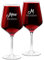 Maverton Set de 2 verre a vin en Cristal - Verres gravés 530 ml - Verres XL Cadeau Personnalisé - Cadeau couple - Set a vin pour parents - cadeau mariage - Ils