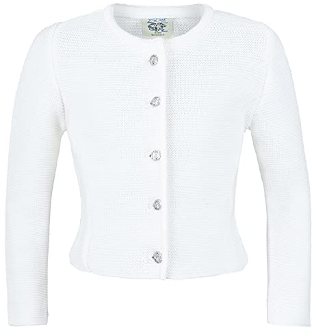 Isar-Trachten Kinderstrickjacke 47065 | Trachtenjacke Trachtenstrickjacke für Mädchen | Elegante Jacke für Kinder