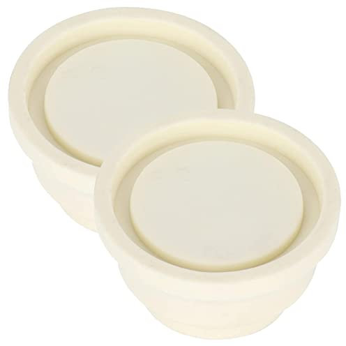 Pool Step Bumper Butoir en caoutchouc pour piscine, accessoires rechange universels pour piscine, 2 butoirs en caoutchouc blancs