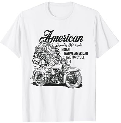 Indian native american Motorcycle bikers gift T-Shirt