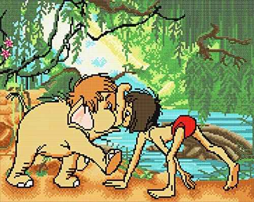 CRYSTAL ART Disney Jungle Book Diamond Painting 40 x 50 cm