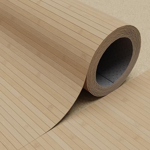 DE-COmmerce Fertigparkett aus Bambus FLEXBAMBOO 150x200 cm Bodenbelag mit naturbelassener Rückenausstattung 200 cm Breite | Farbe: Nature, roh