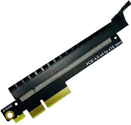JMT PCIE 4.0 X4 X8 to X16 Riser Card Converter PCB Adapter GEN4 Board for Graphics Card Network Card Capture Card and Other Standard PCIE Card (X4 to X16)