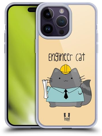 Head Case Designs El Ingeniero Wilber El Profesional Caso de Gel Suave Compatible con Apple iPhone 14 Pro MAX