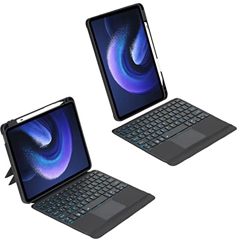 ZOMUN Bluetooth Backlit Keyboard Cover Keyboard Folio Case for Xiaomi Pad 6 | Xiaomi Pad 6 Pro (11''), Backlight & TrackPad Mouse & Detachable Protective Case & Pen Slot