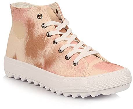 Big Star Damen Sneakers W Ll274048 Int1821 Bootsschuh, beige, 37 EU