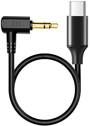 FUZYXIH 20 cm Mikrofon-Adapterkabel für Rode Wireless-Serie, hochwertige Audioübertragungskabel Typ-C auf 3,5 mm für Action 2 3 4 Typ C auf 3,5 mm AUX-Kabel