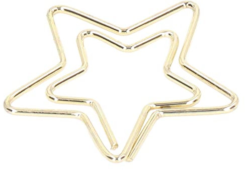 100 Stück Niedliche Büroklammern, Metall, Kleine Goldene Mini-Büroklammern, Lesezeichenklammern, Papierklammern für Büro, Schule, Zuhause, Schreibtisch-Organizer